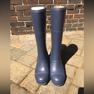 Sorel Joan Tall Wedge Boots New in Blue 8.5